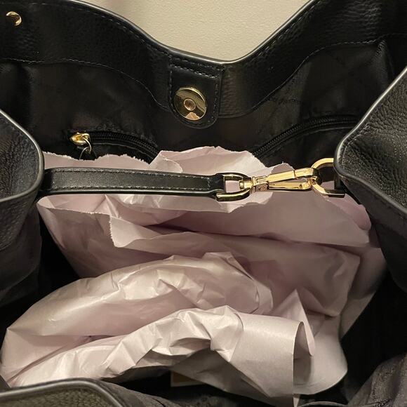 ARLO Michael Kors Large Grab Tote Black, genuine leather MSRP $628, NWT New - Picture 3 of 7